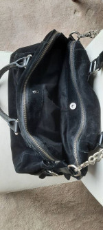 Reduced! Beautiful Audrey Brooke leather & suede black purse