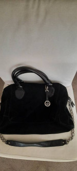 Reduced! Beautiful Audrey Brooke leather & suede black purse