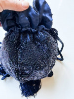 BRAND NEW - Beaded Handbag - Dark Blue
