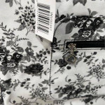 BELLA RUSSO - LARGE TOTE BAG - REVERSABLE BLACK & WHITE FLORAL DESIGN