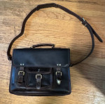 Kodiak Leather Buffalo Leather Briefcase in Dark Walnut