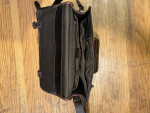 Kodiak Leather Buffalo Leather Briefcase in Dark Walnut