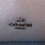 100% authentic Coach pocketbook purse gray leather brand new