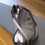 100% authentic Coach pocketbook purse gray leather brand new