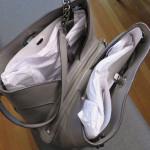 100% authentic Coach pocketbook purse gray leather brand new