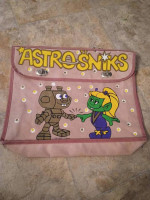 Vintage 1983 Astrosniks Book Bag Super Rare 80s Bullylan Figuren
