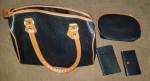 Vintage Brand New Faux Leather Purse with Matching Accessories
