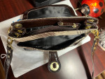 London Fog “Weather Or Not” Brown & Beige Crossbody Shoulder Bag Purse