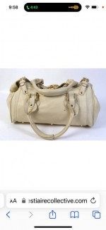 Chloé Leather satchel Good condition white, Leather