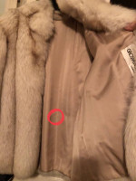 Lynx dyed Norwegian Fox fur coat