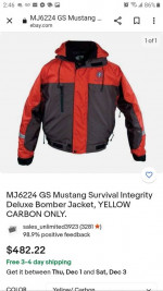 mustang integrity float coat ( life jacket )