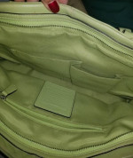 Coach, Green Leather Bag
