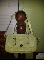 Coach, Green Leather Bag