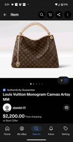 Louis Vuitton Monogram Canvas Artsy