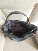 Luminous laser geometric tote purse