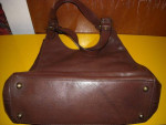 Banana Republic Somerset Triangle Bag Purse Dark Walnut