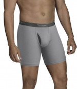 Fruit Of The Loom Men's CoolZone Fly Black and Gray Boxer Briefs 10 Pk