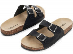 Alpine Swiss Men's Double Strap Slide Sandals EVA Sole Flat - Size 9