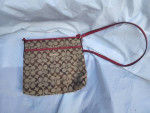 COACH BAG TAN/RED CROSSBODY