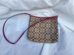 COACH BAG TAN/RED CROSSBODY