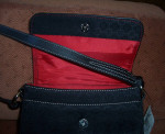 Nine West Mini Black Fabric Handbag with Shoulder Strap - Tag Attached