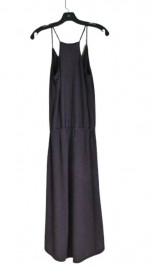 NWT XS LANSTON Designer Chocolate Brown Hi-Lo Spaghetti Strap Dress