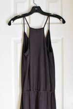 NWT XS LANSTON Designer Chocolate Brown Hi-Lo Spaghetti Strap Dress