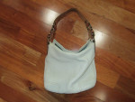 Coach -- Vintage Chelsea 947 Cream Pebbled Leather