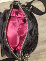 Black Coach Purse + Silk Coach Bag