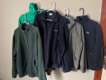 mens large The North Face fleece, North Face duffel bag & Columbia fleece and un