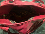 B Makowsky beautiful, red leather handbag