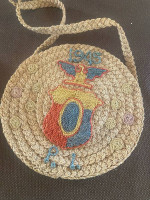2 Vintage 1940’s Crossbody Straw Bags RARE