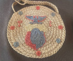 2 Vintage 1940’s Crossbody Straw Bags RARE