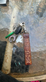Handmade Leather Items; keychains, wallets, and more