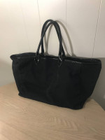 Victoria's Secret Black Canvas Tote Weekender Fifth Avenue New York