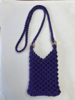 Handmade Macrame Cell Phone Purse