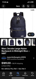 Marc Jacobs  Nylon Mini Back Pack