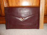 Vintage Shirl Miller LTD Envelope Clutch, Maroon