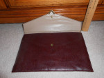 Vintage Shirl Miller LTD Envelope Clutch, Maroon