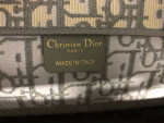 Gray CD Christian Dior Book Tote Bag Purse Women
