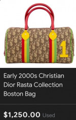 Vintage Dior Rasta  Bag