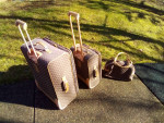 ●► Luggage 3pc Set Complete - Pierre Cardin Pull Handle Wheel Suitcase