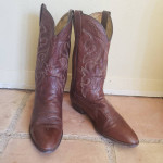 Dan Post Men’s Sz 10.5 EW Milwaukee Western Cowboy Brown Leather Boots