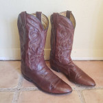 Dan Post Men’s Sz 10.5 EW Milwaukee Western Cowboy Brown Leather Boots