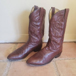 Dan Post Men’s Sz 10.5 EW Milwaukee Western Cowboy Brown Leather Boots