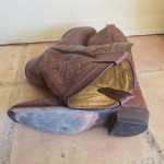Dan Post Men’s Sz 10.5 EW Milwaukee Western Cowboy Brown Leather Boots