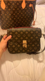 Large purse, shoulder bag, and clutch matching set