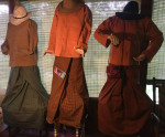 Traditional Dress Myanmar longyi,blouse,hat;one size fits all;New;NIP