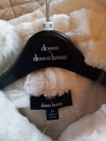 Dennis Basso WOMENS  Faux fur reversable 2X coat