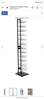 Hat rack with hat collection